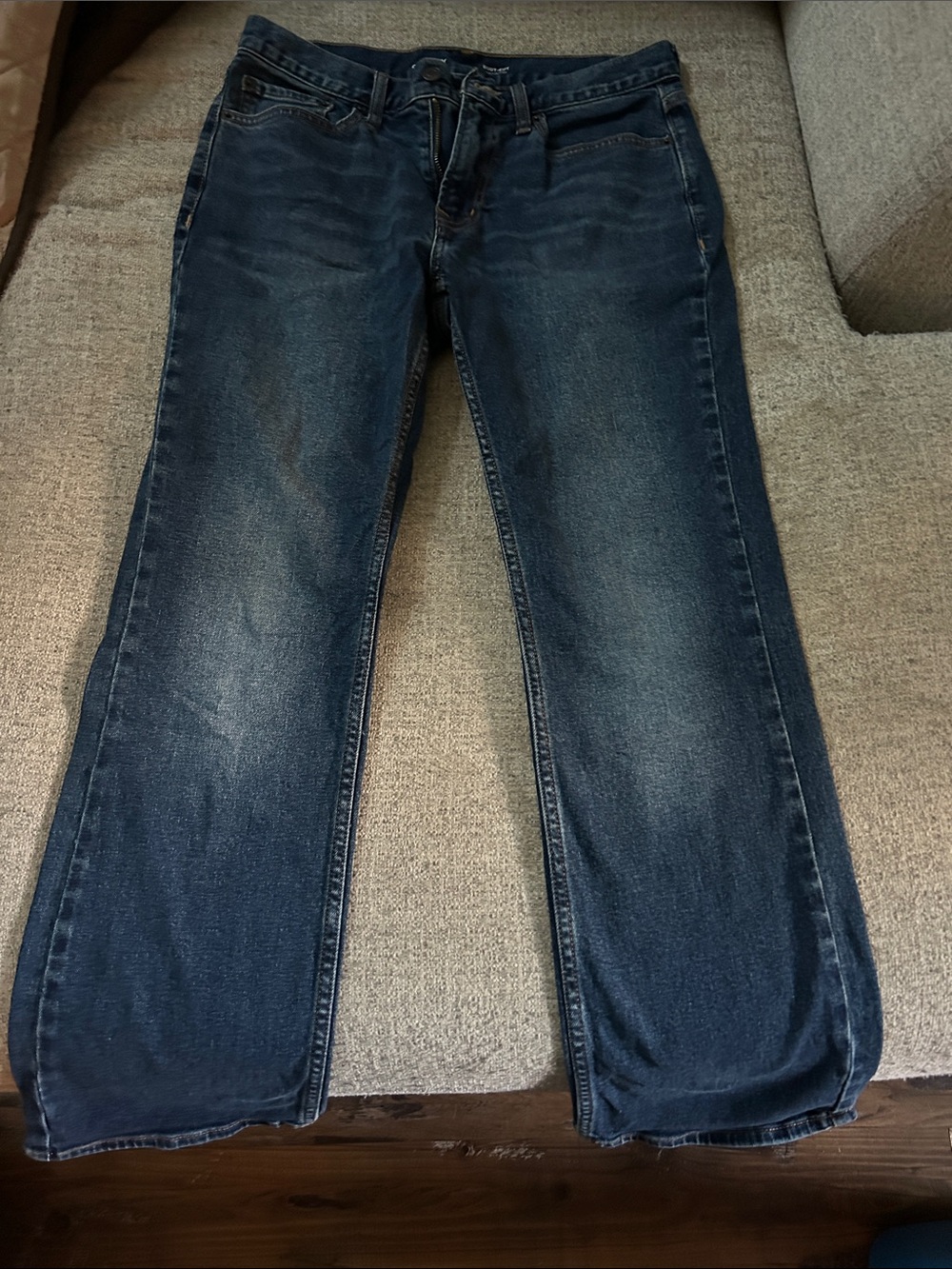 Old Navy Men's Straight Dark Blue Jeans